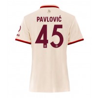 Stroje piłkarskie Bayern Munich Aleksandar Pavlovic #45 Koszulka Trzeciej dla damskie 2024-25 Krótki Rękaw